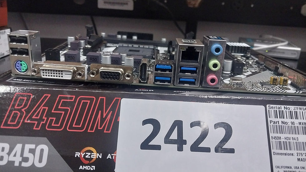 Miniatura: Placa Mãe Asrock B450M-HDV R4.0 (AM4/2xDDR4/HDMI/VGA/DVI/M.2/USB 3.2)