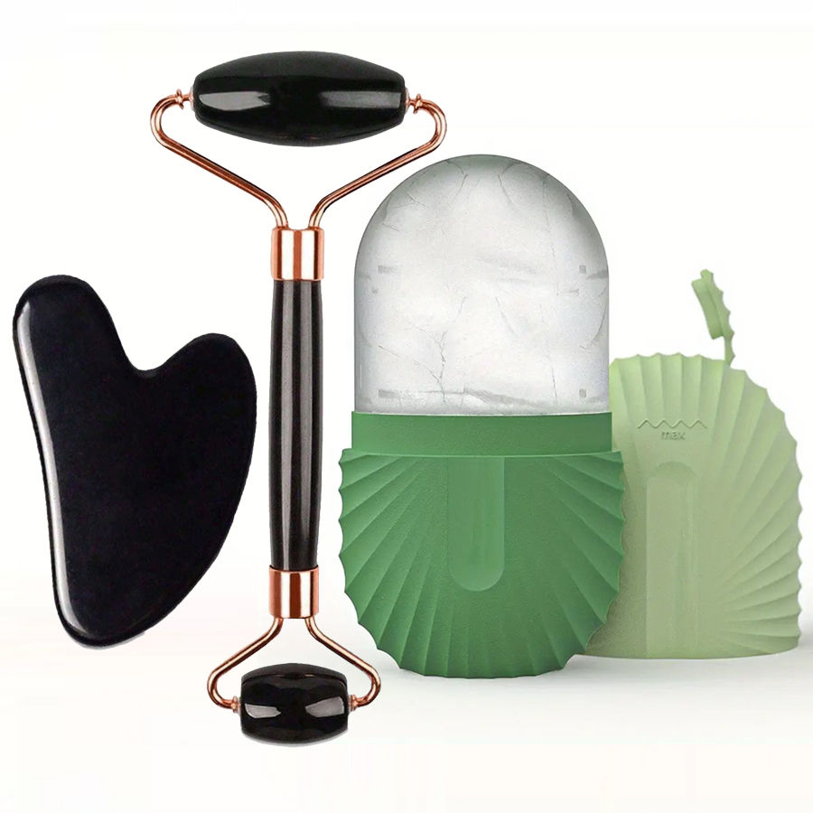 Thumbnail: Facial Roller Ice Face Roller for Eyes Double Chin Jawline & Neck Reduce Puffine