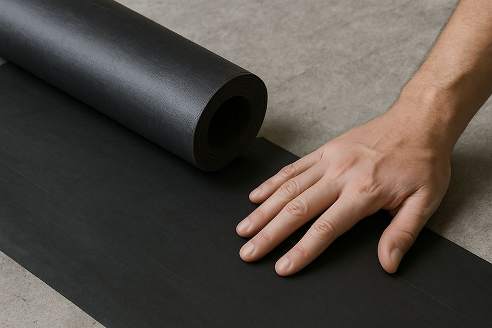 A protective sheets called gas barrier membranes to prevent harmful gases