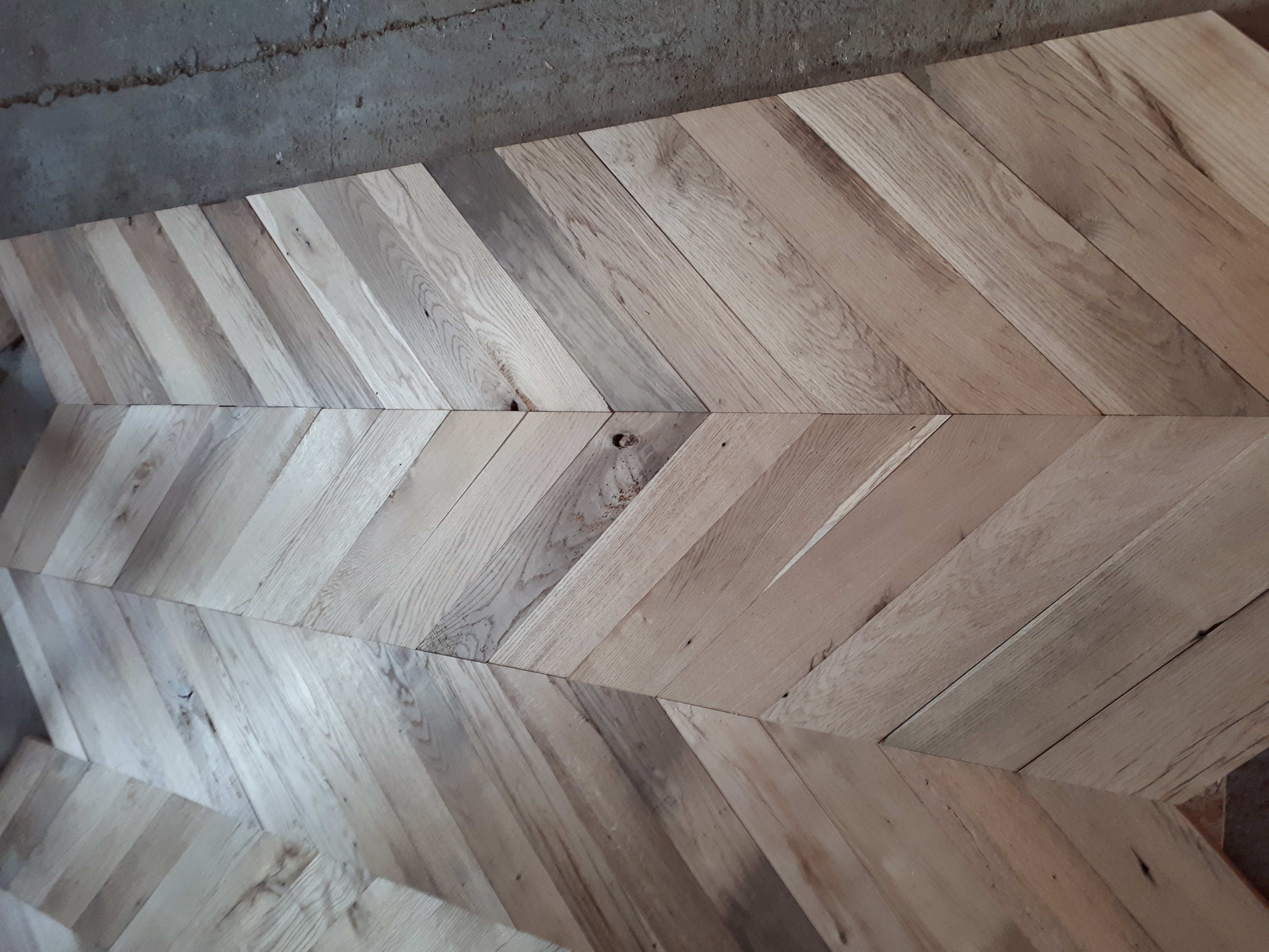 Chevron Oak flooring