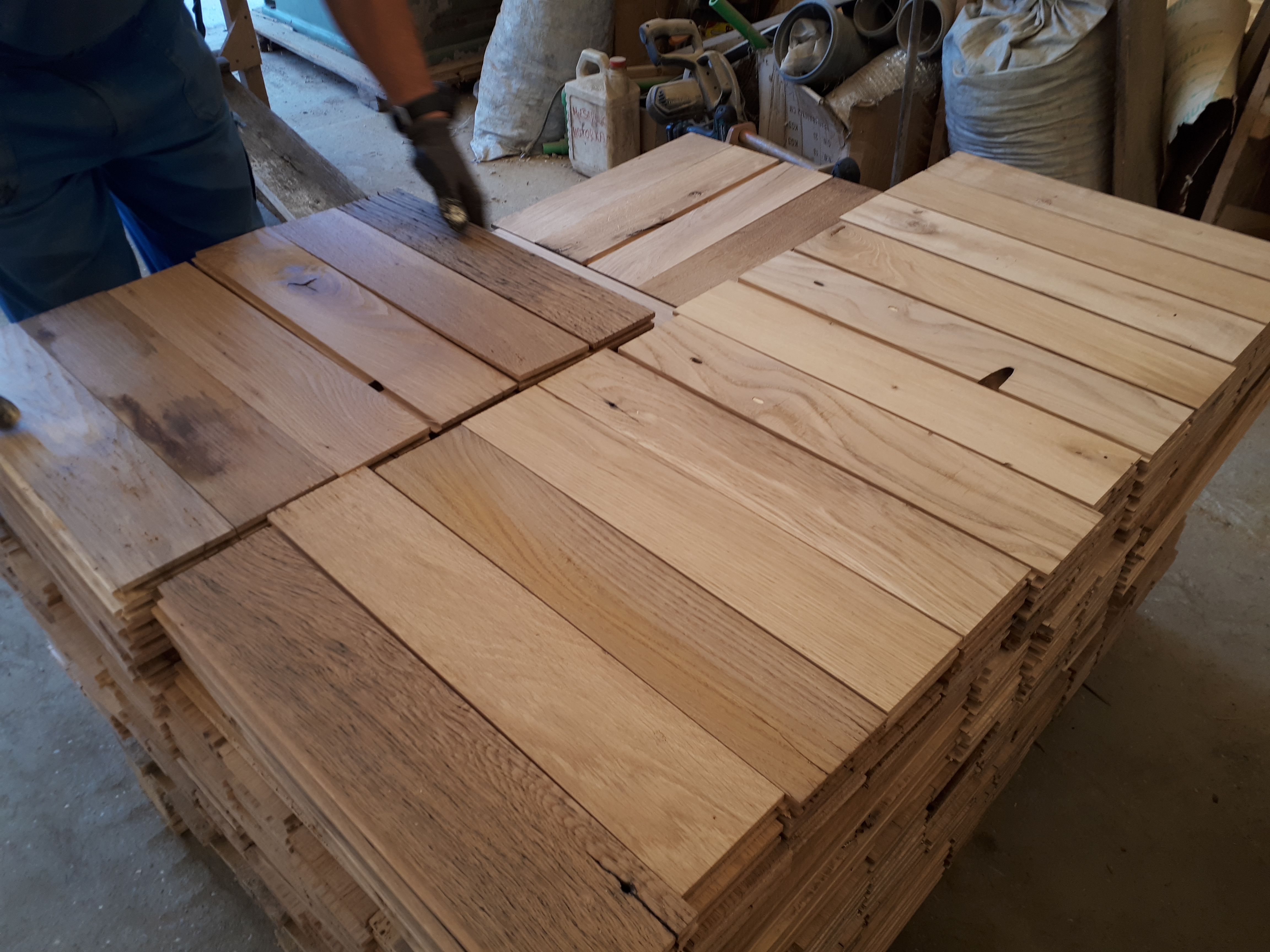 Herringbone Reclaimed Oak flooring