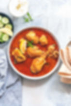 Chicken Curry (4Pc), Chapati or Rice & Butter Milk