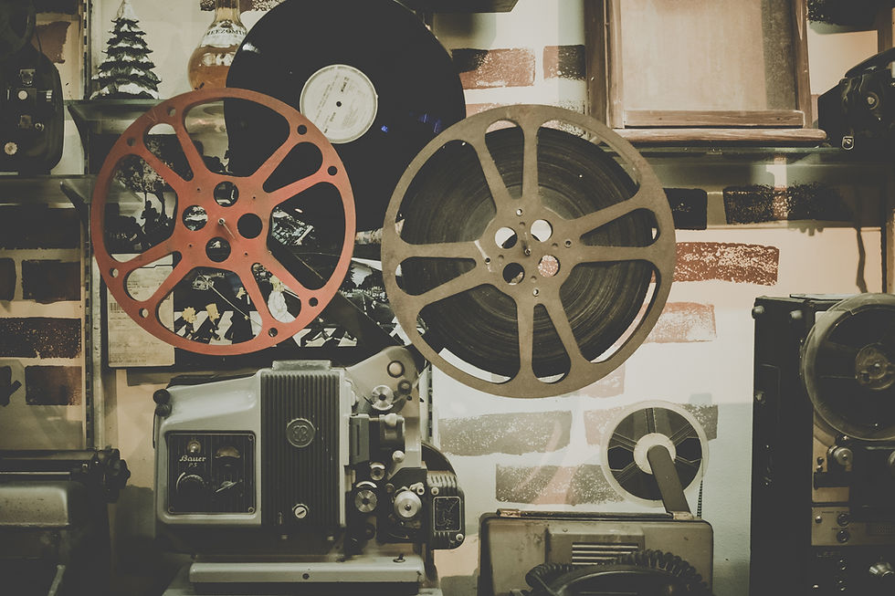 Equipamento de filmagem vintage