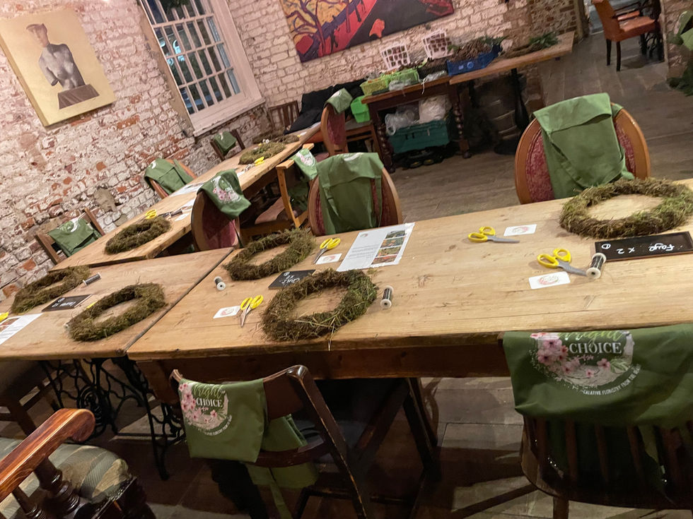 Christmas Wreath Workshop - Dial Arch, Woolwich Arsenal - London - The Wright Choice Flowers - seasonal workshops