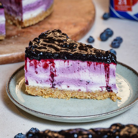 Cheesecake cu afine (fără coacere)