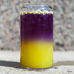 Homemade Purple Haze juice made with butterfly pea flower and lavender, inspired by First Watch.