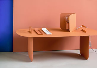 Metal Table with Accessories