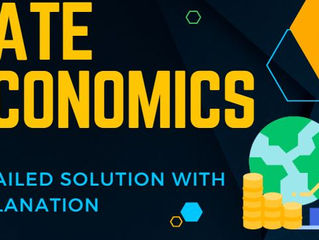 GATE economics 2023 complete solved papers with tips and tricks