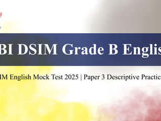 RBI DSIM Grade B English Mock Test 2025 – Paper 3 Descriptive Practice Online