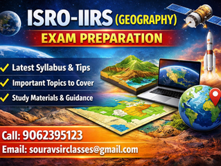 Complete Guide to ISRO IRS Geography Course : Remote Sensing, GIS Training, Syllabus, Preparation Strategy & Career Opportunities with Sourav Sir