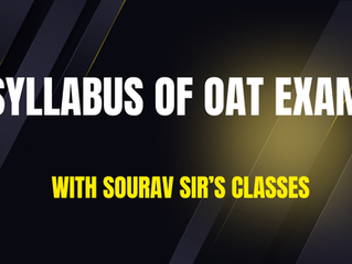 OAT Exam Syllabus – Full Optometry Admission Test Curriculum & Assessment Guide