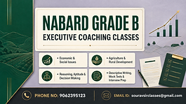 Students attending NABARD Grade B coaching classes for agriculture, rural development, economic issues, aptitude, descriptive writing, mock tests and interview preparation.