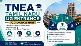 TNEA Tamil Nadu UG Entrance Guidance Hub thumbnail with centralized admission strategy, merit planning, and undergraduate career preparation design.