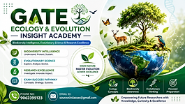 "GATE Ecology and Evolution Insight Academy featuring biodiversity research, evolutionary science, ecological studies and competitive exam preparation."