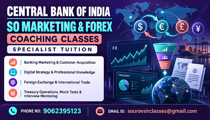 Central Bank of India SO candidates attending Marketing and Forex coaching classes for professional knowledge, foreign exchange, case studies and interview preparation.