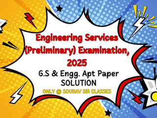 IES Prelims 2025: General Studies & Engineering Aptitude Solved MCQs with Explanations