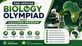 Pan-African Biology Olympiad Coaching Program thumbnail with advanced life science, global olympiad skills, and scientific excellence training design.