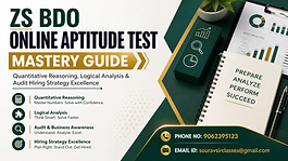 BDO online aptitude test mastery guide thumbnail with quantitative reasoning logical analysis and audit strategy