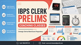 IBPS Clerk Mains coaching classes and tuition for banking awareness, English, reasoning, computer aptitude, quantitative aptitude, previous papers and mock tests.