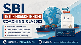 Students attending SBI Trade Finance Officer coaching classes with expert tuition in international banking, foreign exchange, export-import finance, mock tests and interview preparation.