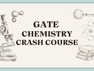 GATE Chemistry 2026: Complete Exam Preparation Blueprint with Crash Course Insights & Study Techniques