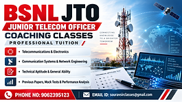 BSNL JTO aspirants attending Junior Telecom Officer coaching classes for telecommunications, electronics, network engineering, technical aptitude and mock-test preparation.