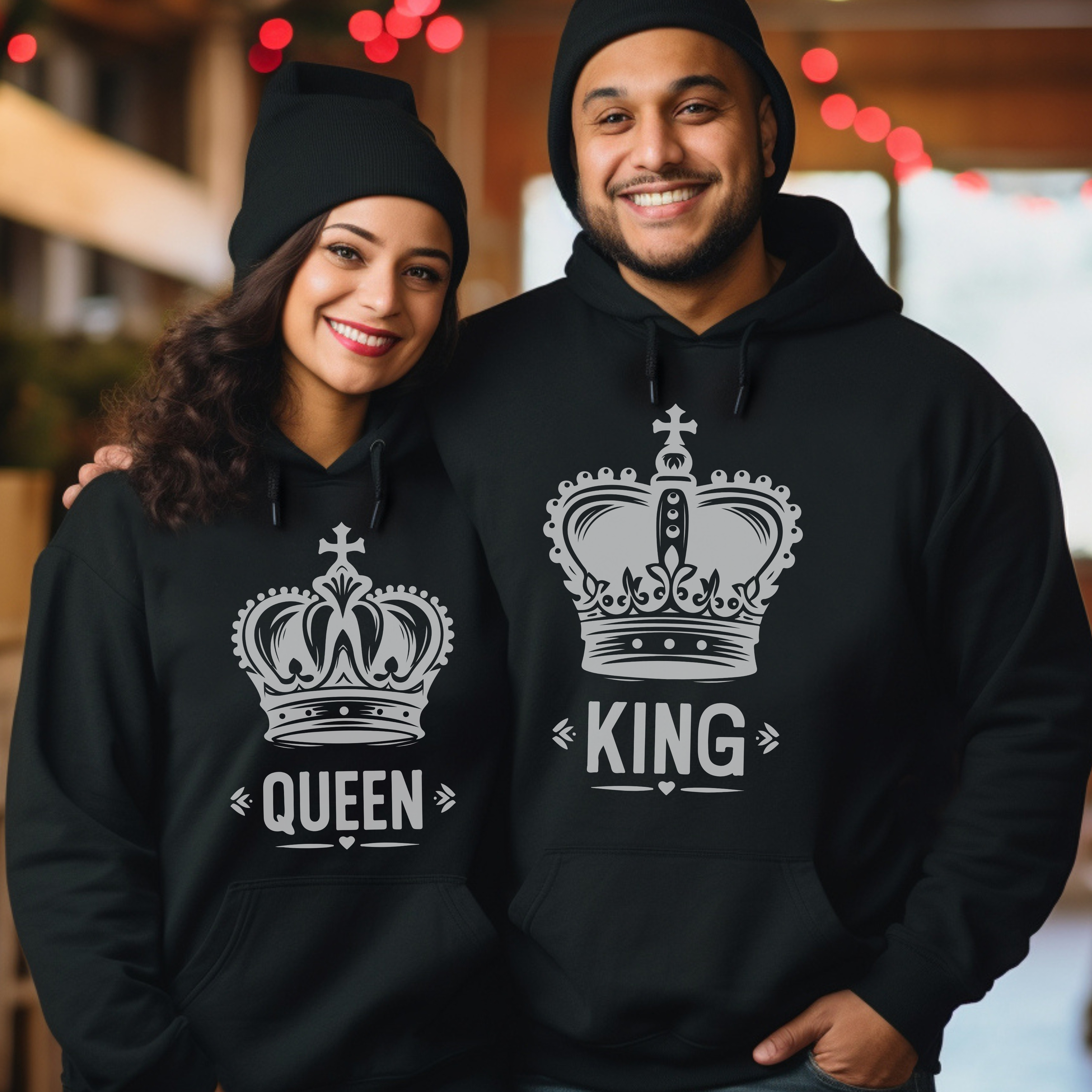 King & Queen Hoodies