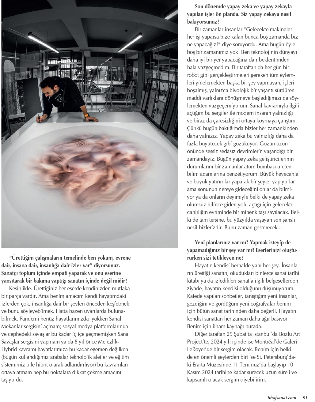 İthaf Art Magazine - 2024 — Ali Alışır