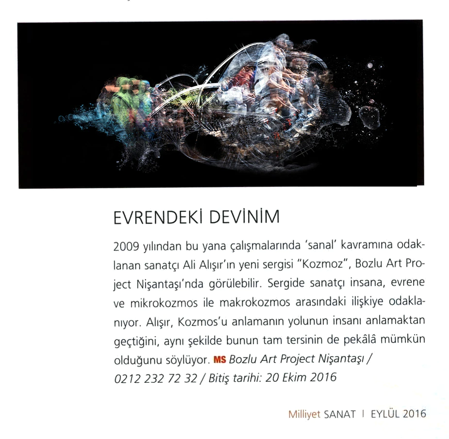 Milliyet Sanat - 2016 — Ali Alışır