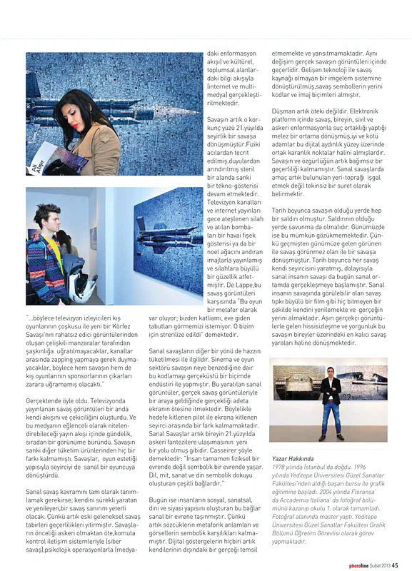 Özgün dergi sayfaları · 2012—2014 — Ali Alışır