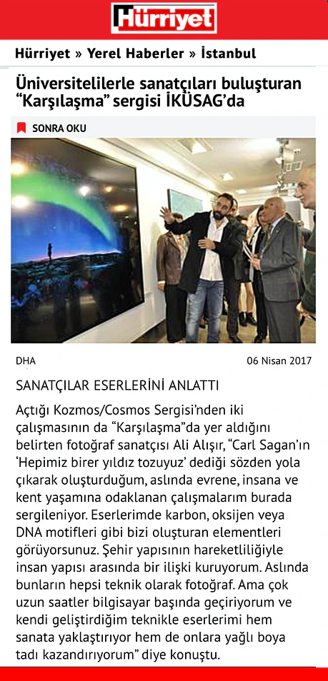 Hurriyet - 2016 — Ali Alışır