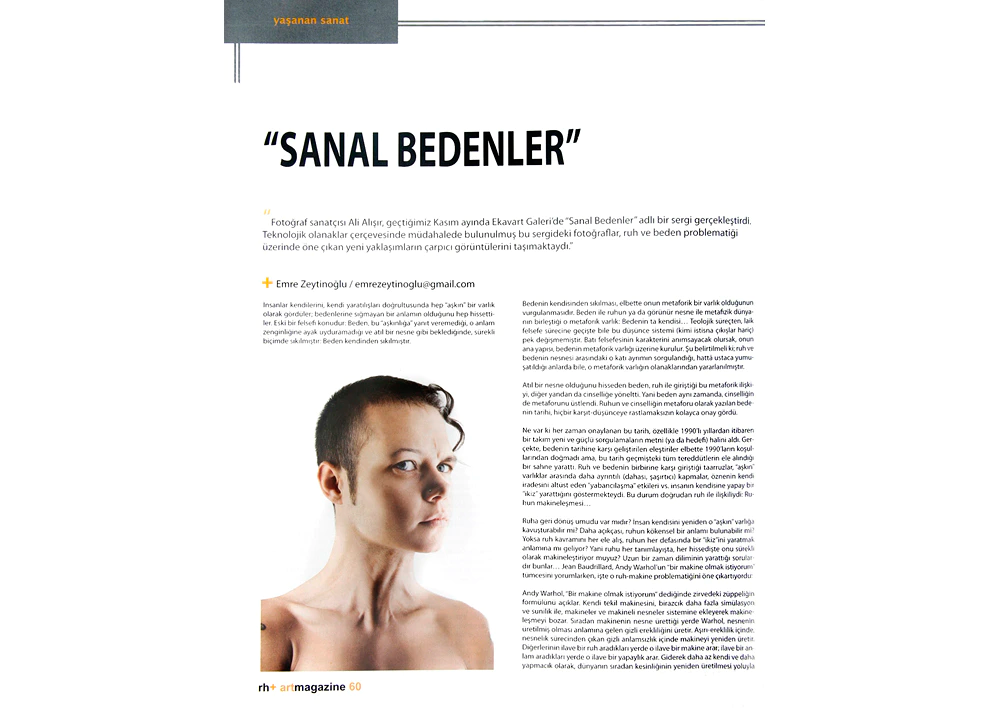 Rh + Sanat - 2009 — Ali Alışır