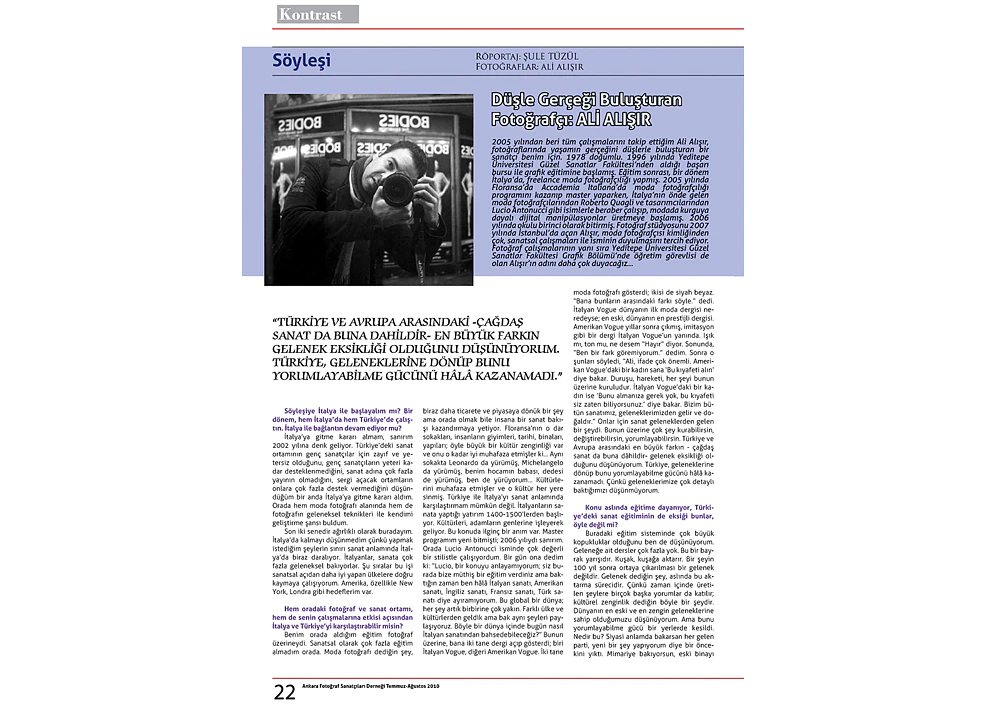 Kontrast - 2010 — Ali Alışır