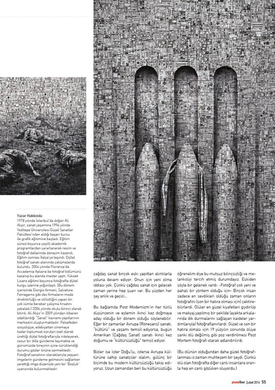 Özgün dergi sayfaları · 2012—2014 — Ali Alışır