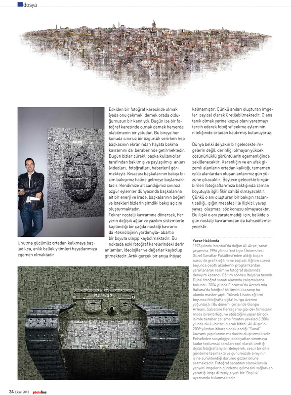 Özgün dergi sayfaları · 2012—2014 — Ali Alışır