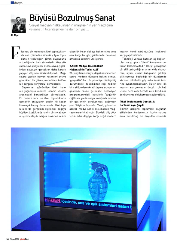 Özgün dergi sayfaları · 2012—2014 — Ali Alışır