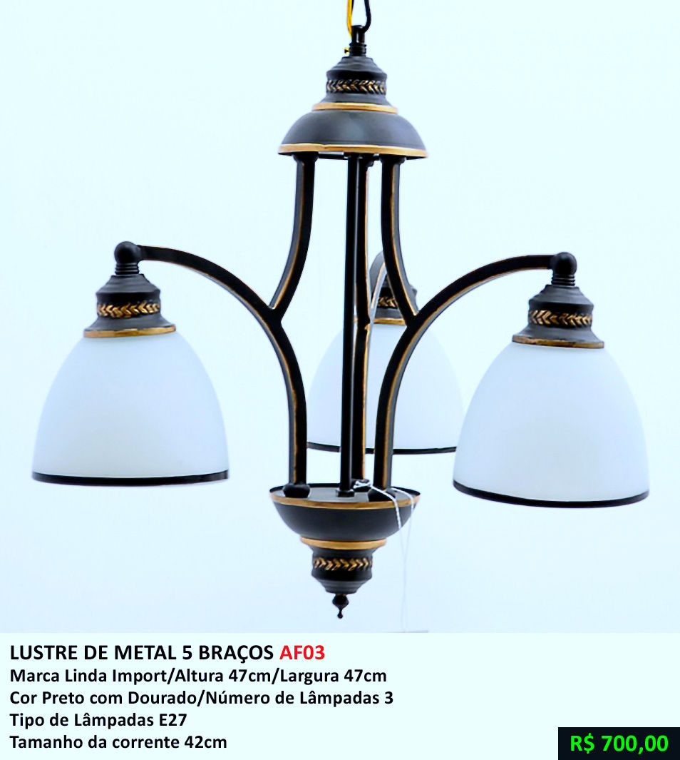 Lustre de Metal 5Braç. - AF03