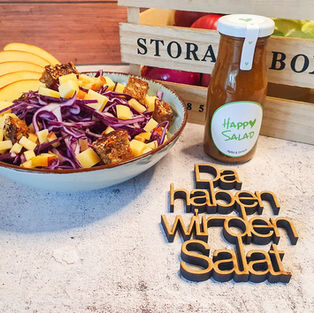 Rotkohl – Käse – Apfel – Vollkorncroûtons