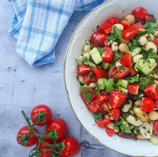 Dicke Bohnen - Tomaten - Minze