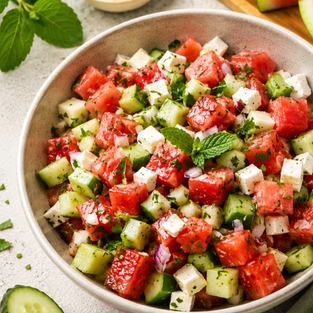 Wassermelonen-Sommersalat