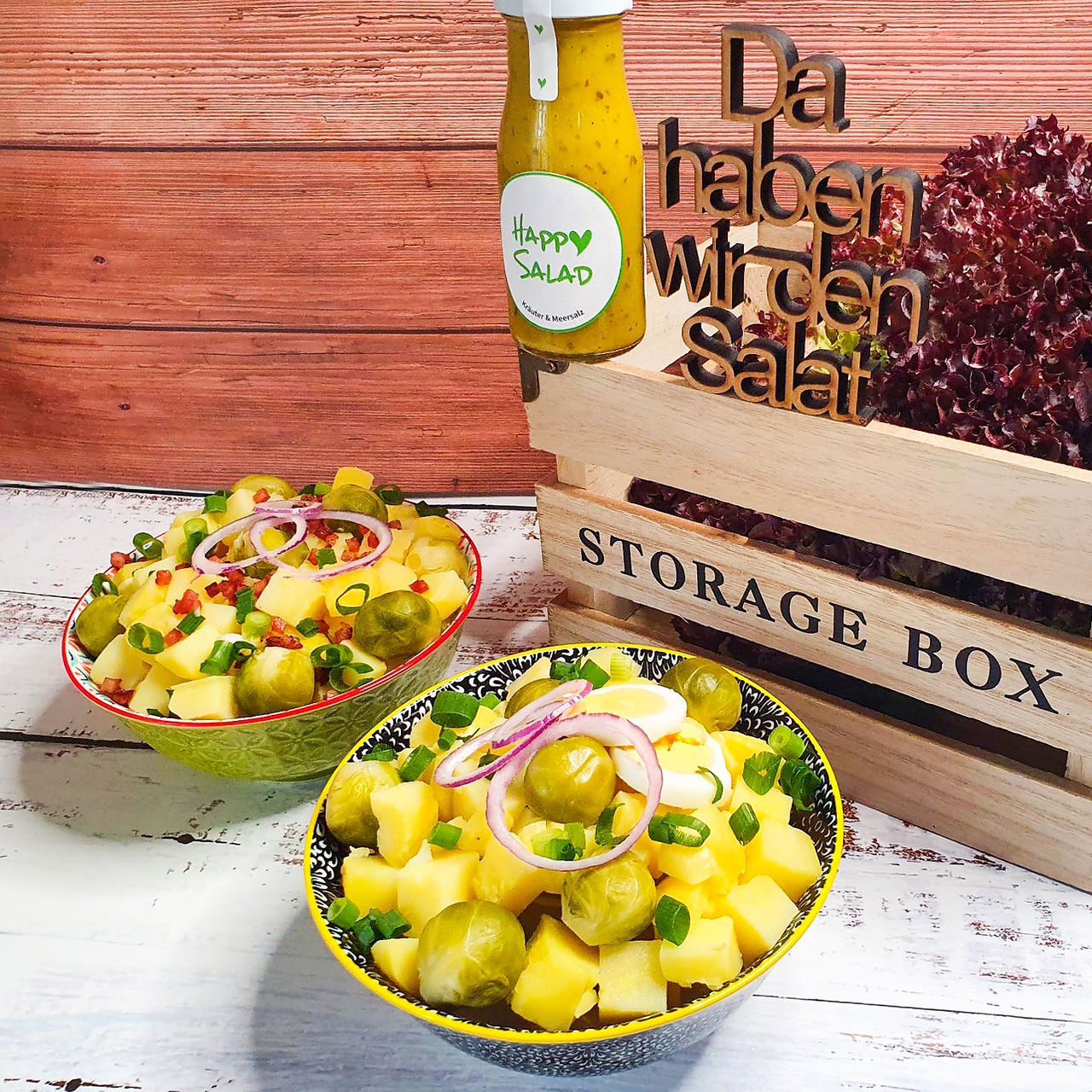 Rezept: Detailansicht Ruckzuck Kartoffel Rosenkohl Salat lauwarm