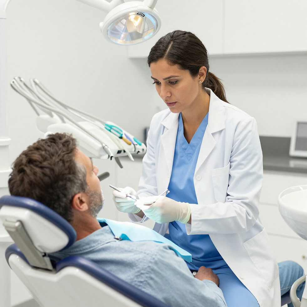 Dental assistant apprentice in a fast affordable dental assistant program.