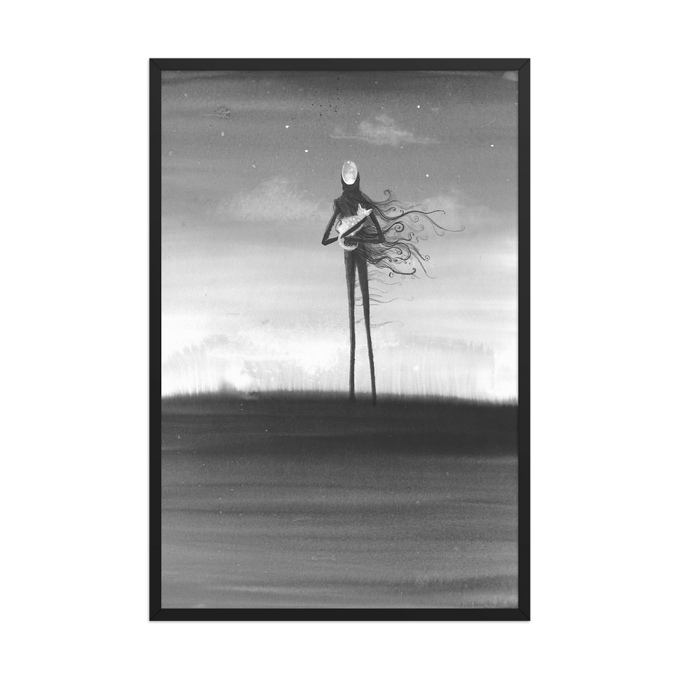 Thumbnail: “Sleep in peace you are safe” Framed poster Artist Nigel Roper @den.I.zen 