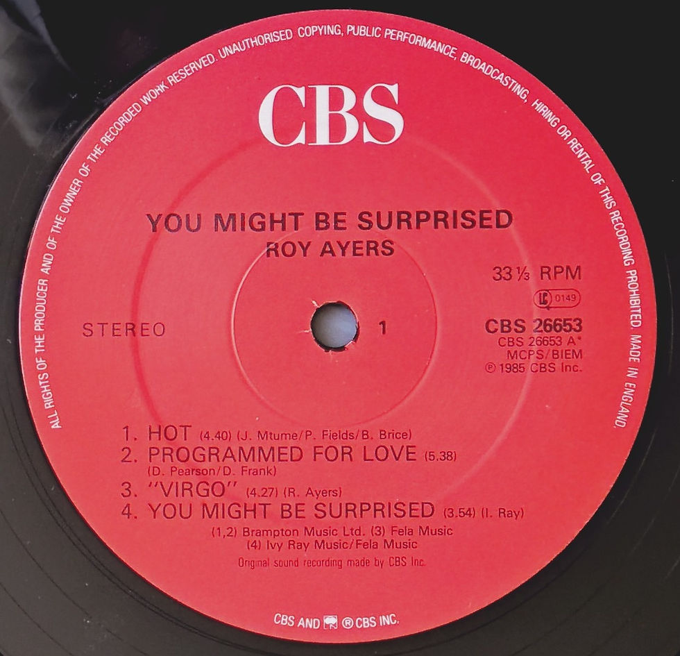 Miniatura: Roy Ayers - You Might Be Surprised (LP, Album) CBS , UK & Europe