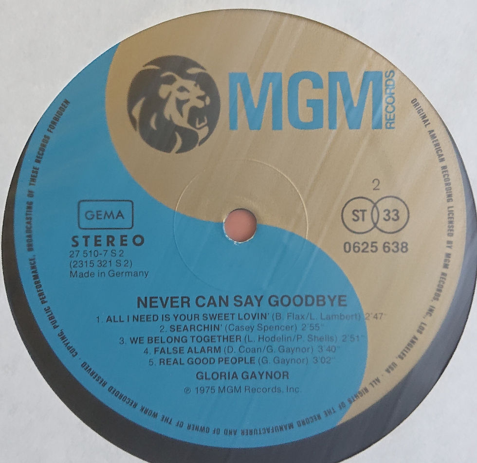 Miniature : Gloria Gaynor ‎– Never Can Say Goodbye LP - MGM records Germany