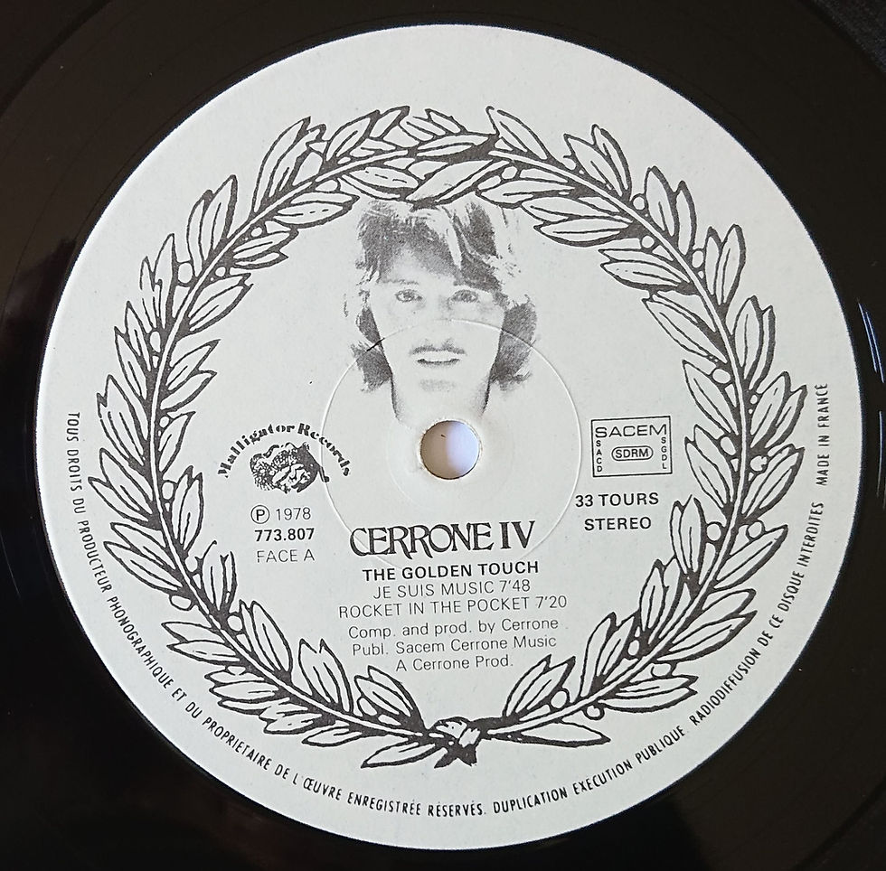 Miniatura: Cerrone ‎– Cerrone IV - The Golden Touch LP gatefold - Malligator France