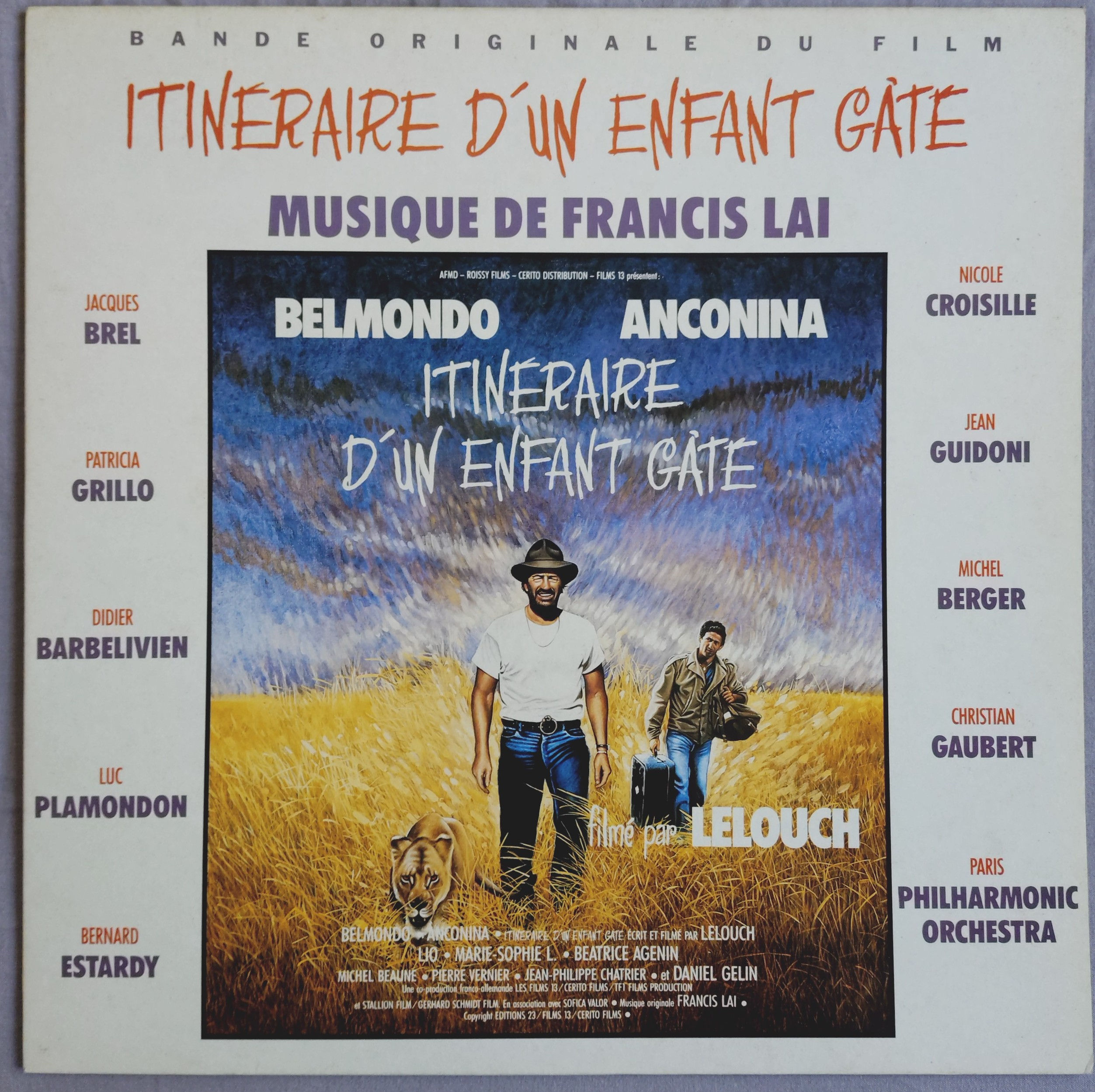 Francis Lai - Itinéraire D'Un Enfant Gâté (LP, Album) Zone Music, France