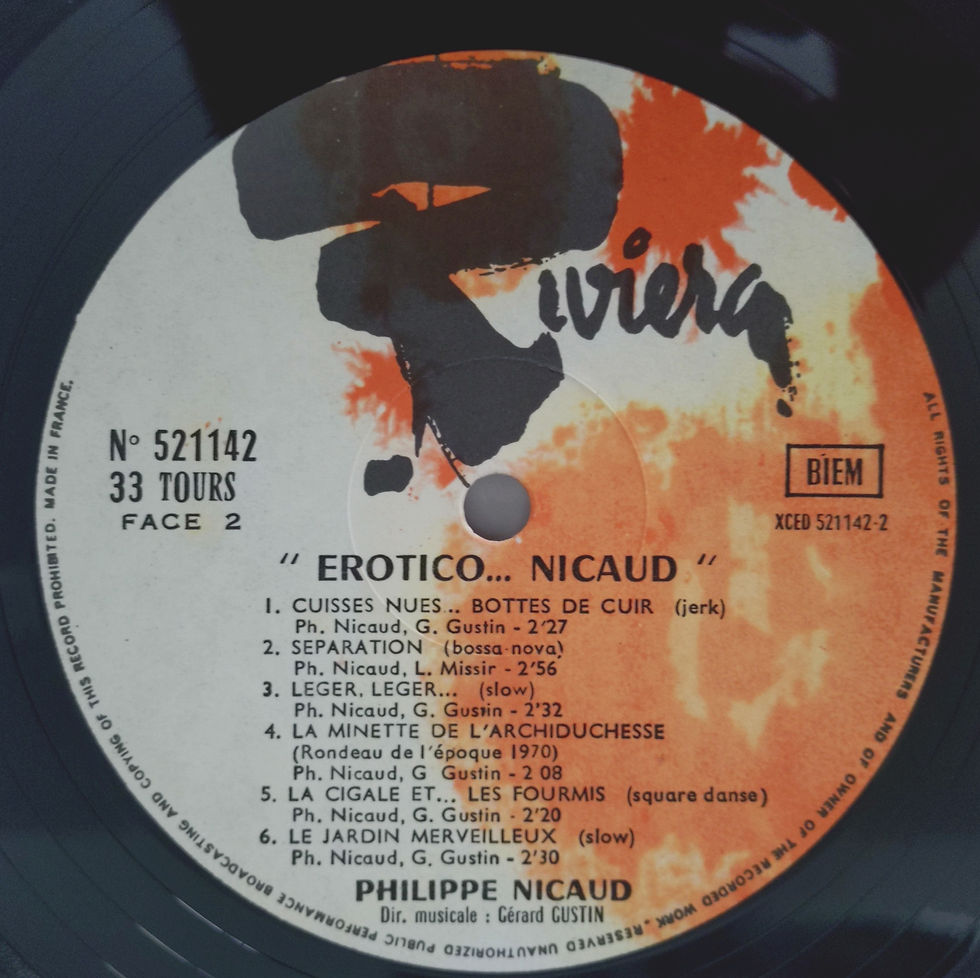 Miniature : Philippe Nicaud - Erotico ... Nicaud (LP, Album) Riviera , France