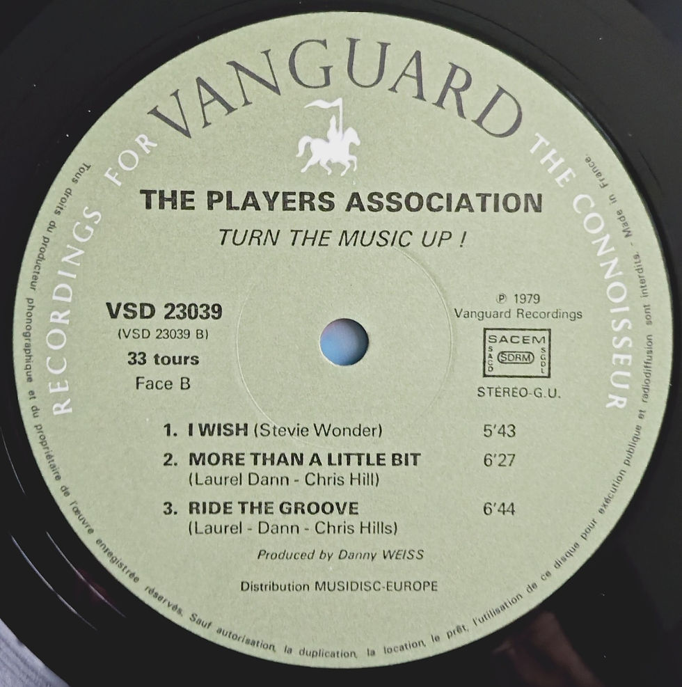 Miniatura: The Players Association - Turn The Music Up! (LP, Album) Vanguard, France