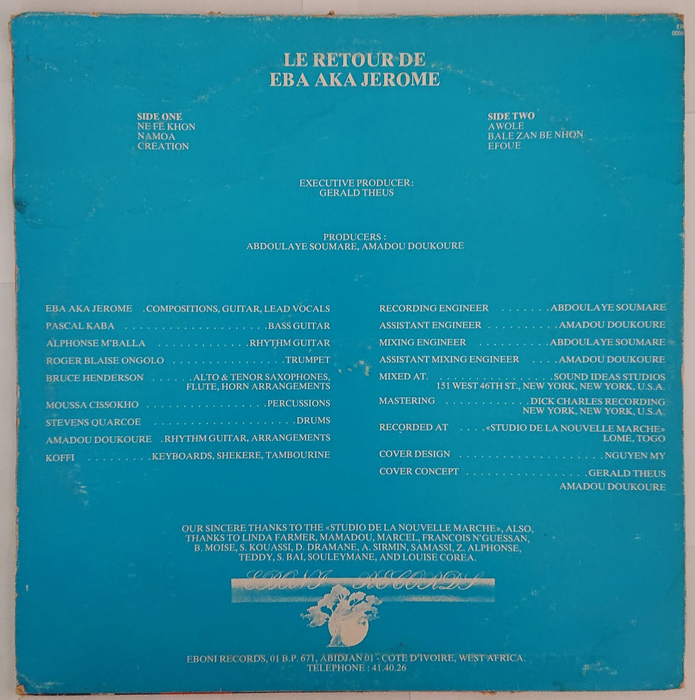 Miniaturbild: Eba Aka Jerome - Le Retour De Eba Aka Jerome (LP, Album)